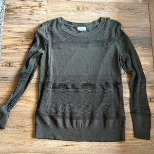 Market & Spruce Forest Green Crew Neck Sweater